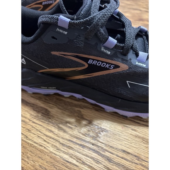 Brooks Cascadia 18 Womens Size 7D Black Purple Athletic Running Shoes Sneakers - Picture 10 of 16